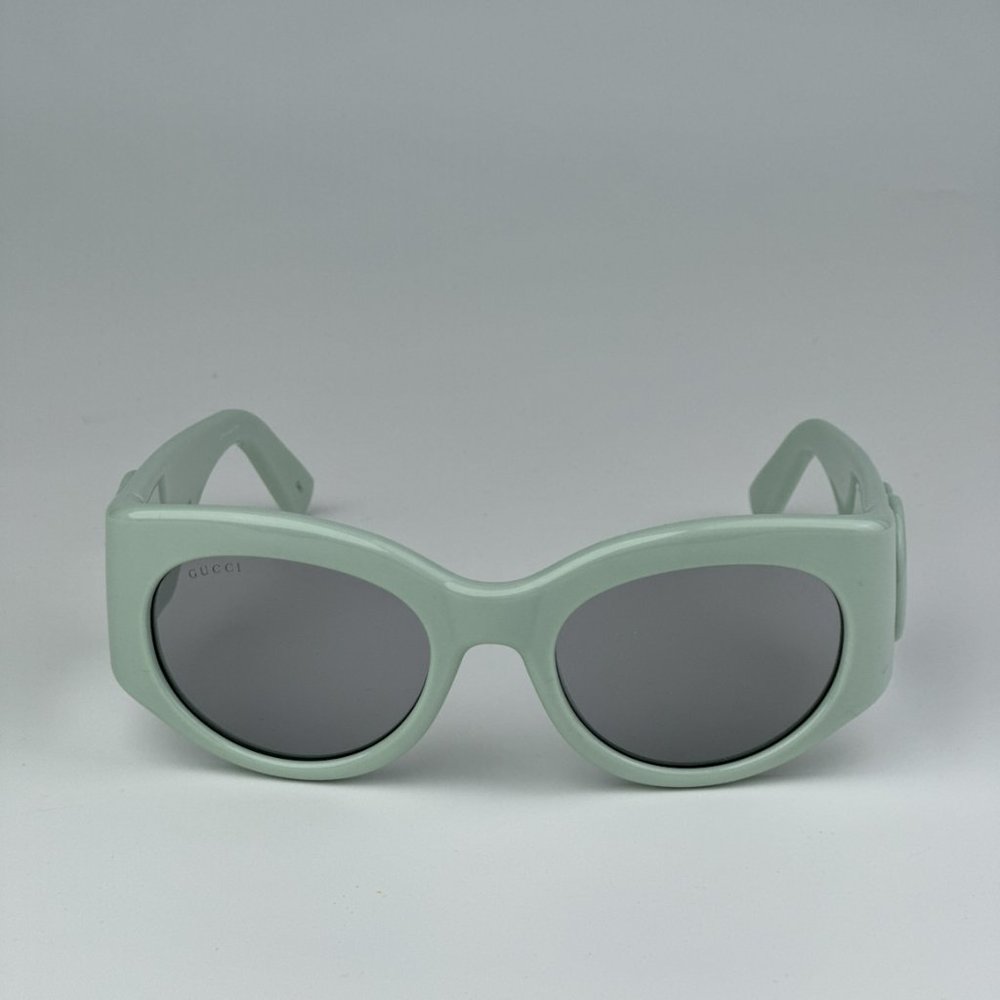 Gucci GG1544S 003 BRAND NEW Sunglasses Green Grey Unisex Oval